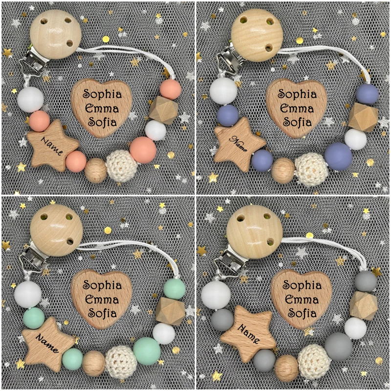 Baby Products Gift - NEW Custom Name Handmade Personalized Beech
