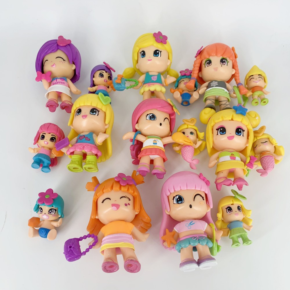 Baby Products Gift - 4pcs Doubleface Pinypon Gilrs+4pcs Little Baby