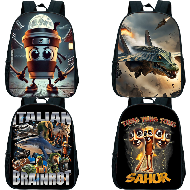 Baby Products Gift - Italian Brainrot Bombardino Crocodilo Backpack Toddler