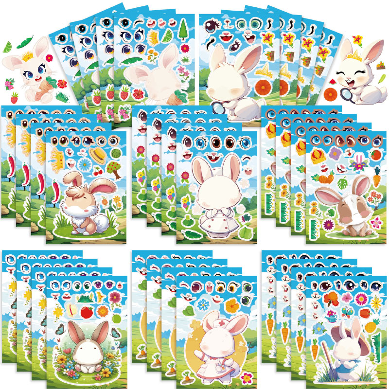 Baby Products Gift - DIY Make A Bunny Face Stickers