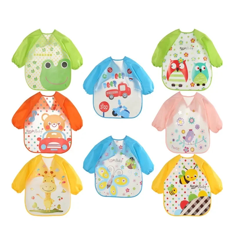 Baby Products Kit - Waterproof EVA Full Sleeve Baby Bibs