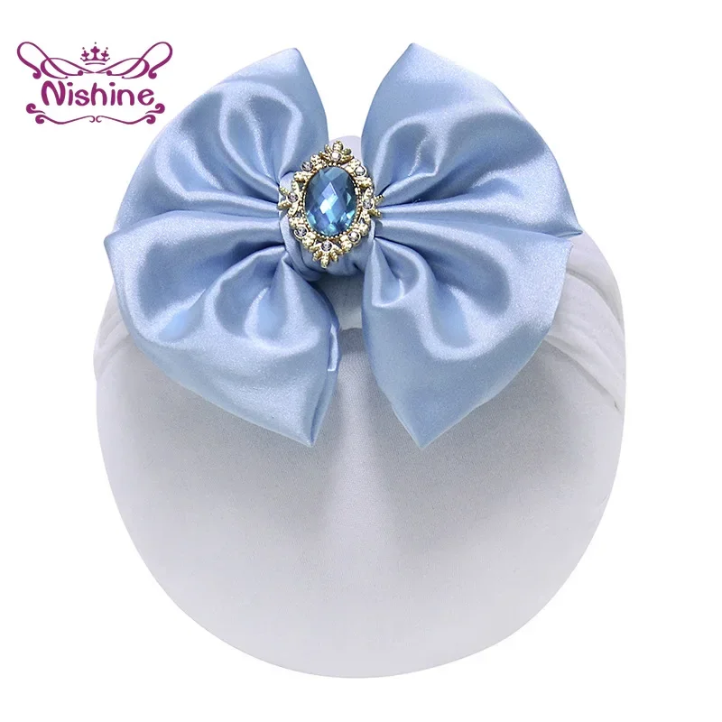 1PCS Solid Color Satin Bowknot - Baby Products Organic 评论和价格