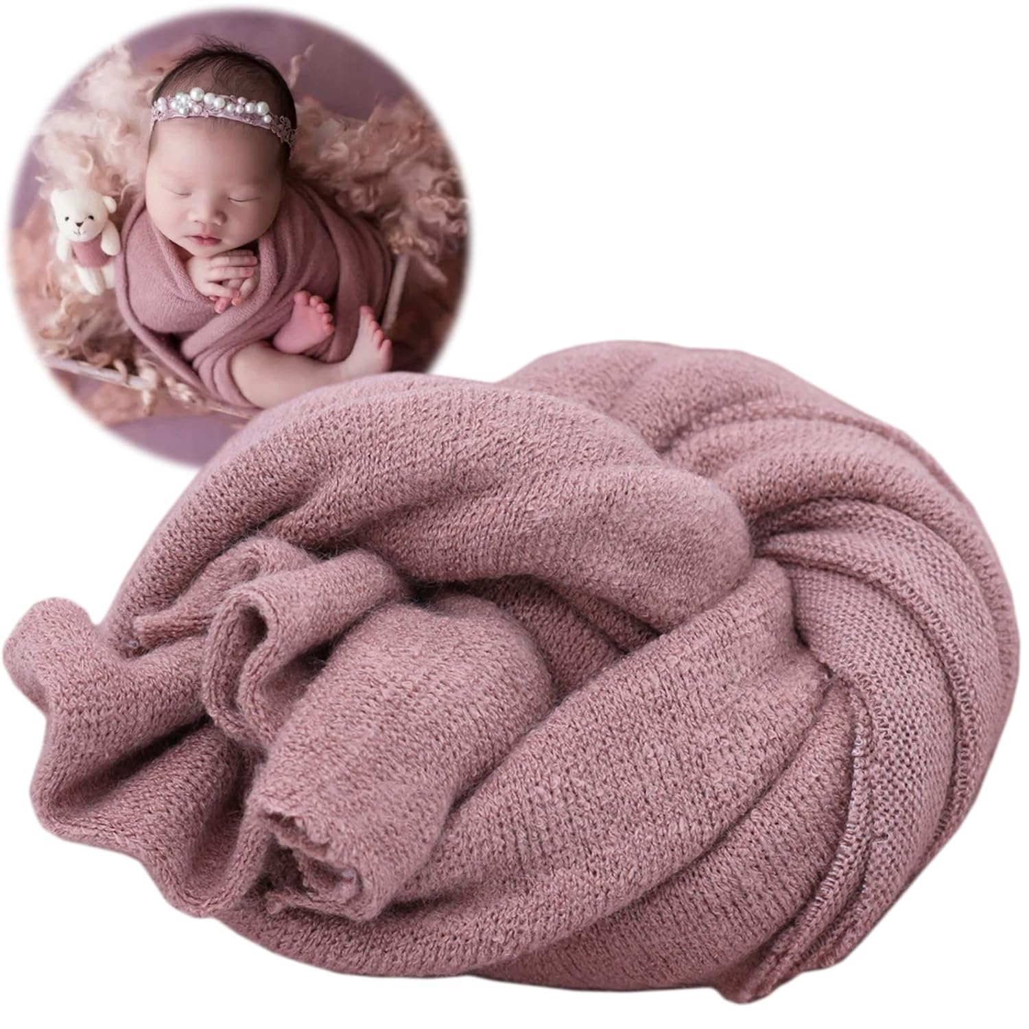 Newborn Photography Props Wrap - Baby Swaddle Blanket 评论和价格