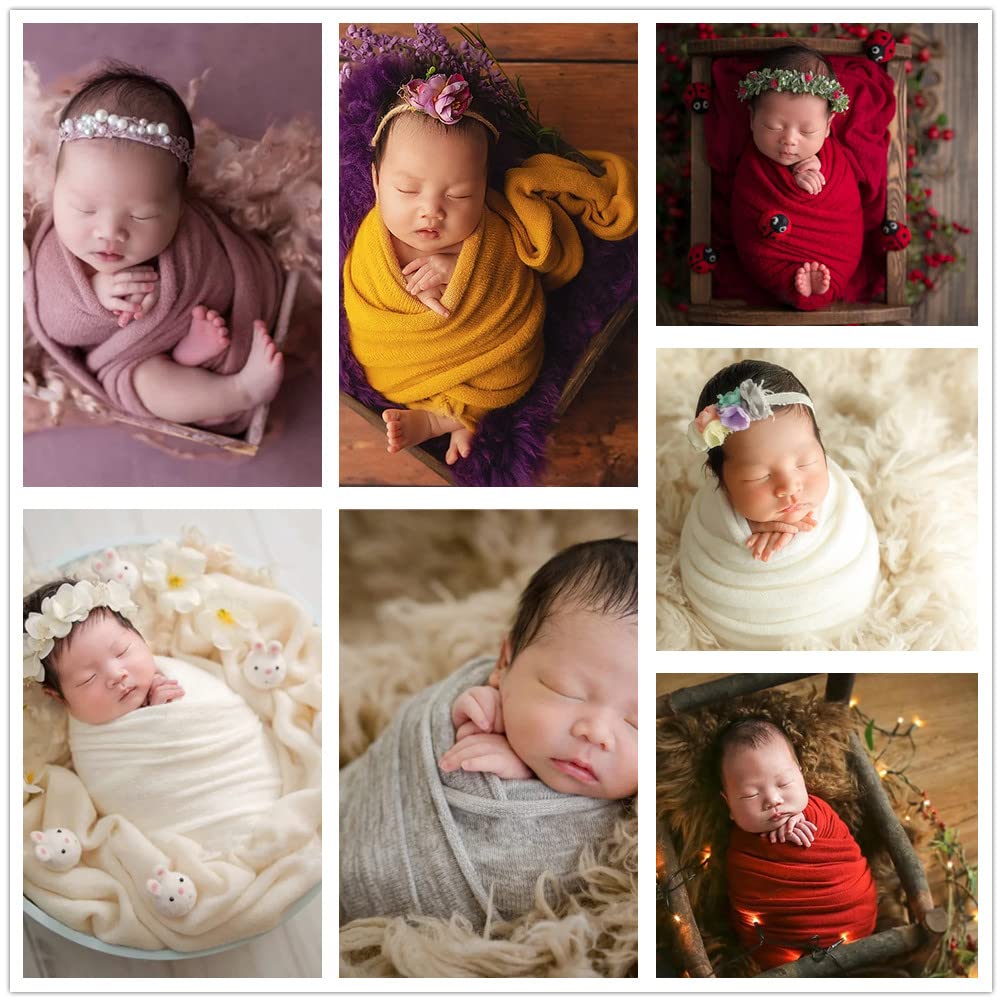 Newborn Photography Props Wrap - Baby Swaddle Blanket 评论和价格