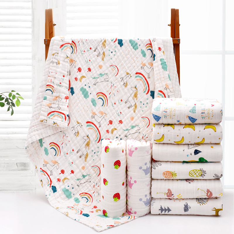 4-Layer Gauze Infant Washcloth - Baby Swaddle Blanket 评论和价格