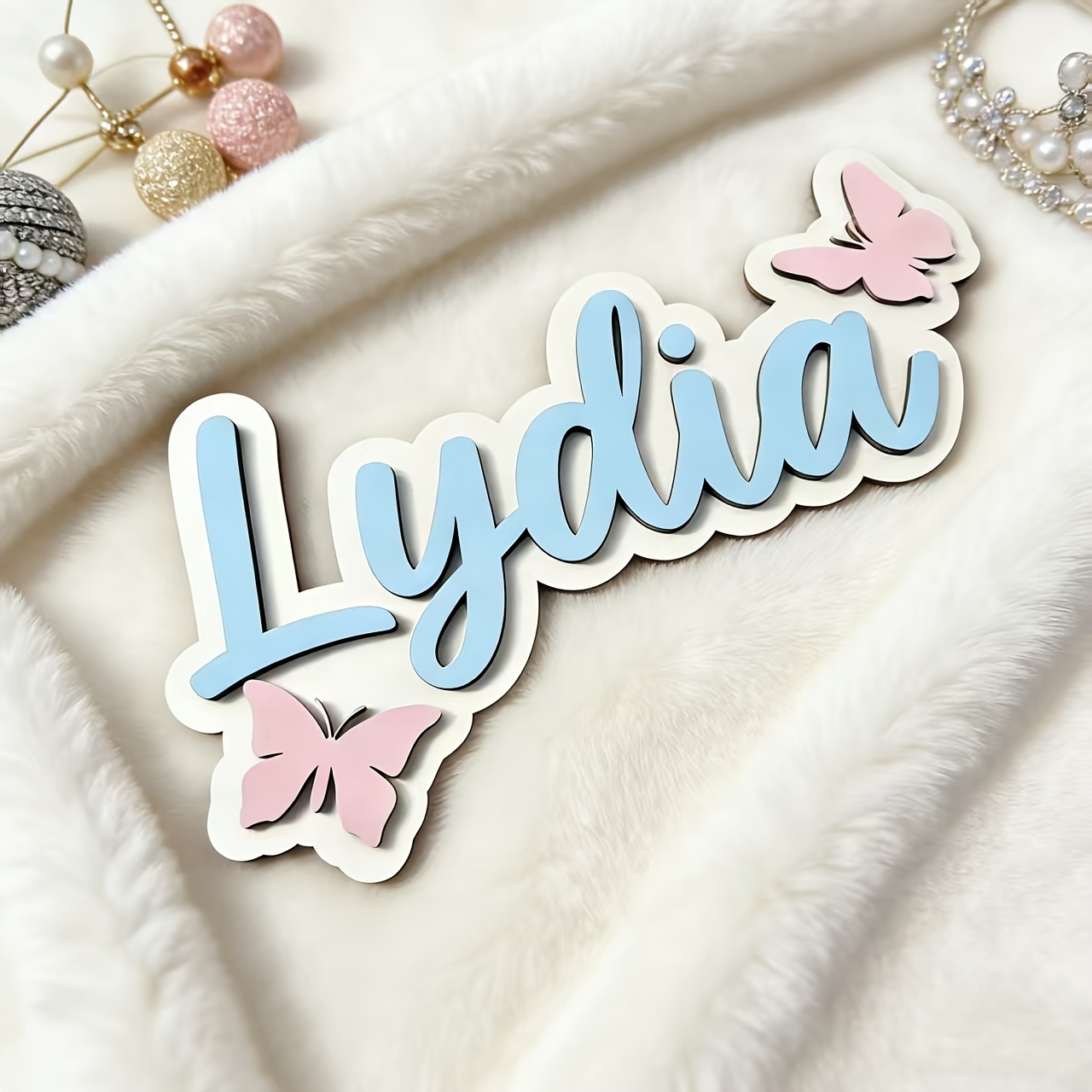 Personalized Blue & Pink Butte - Baby Products Decoration 评论和价格