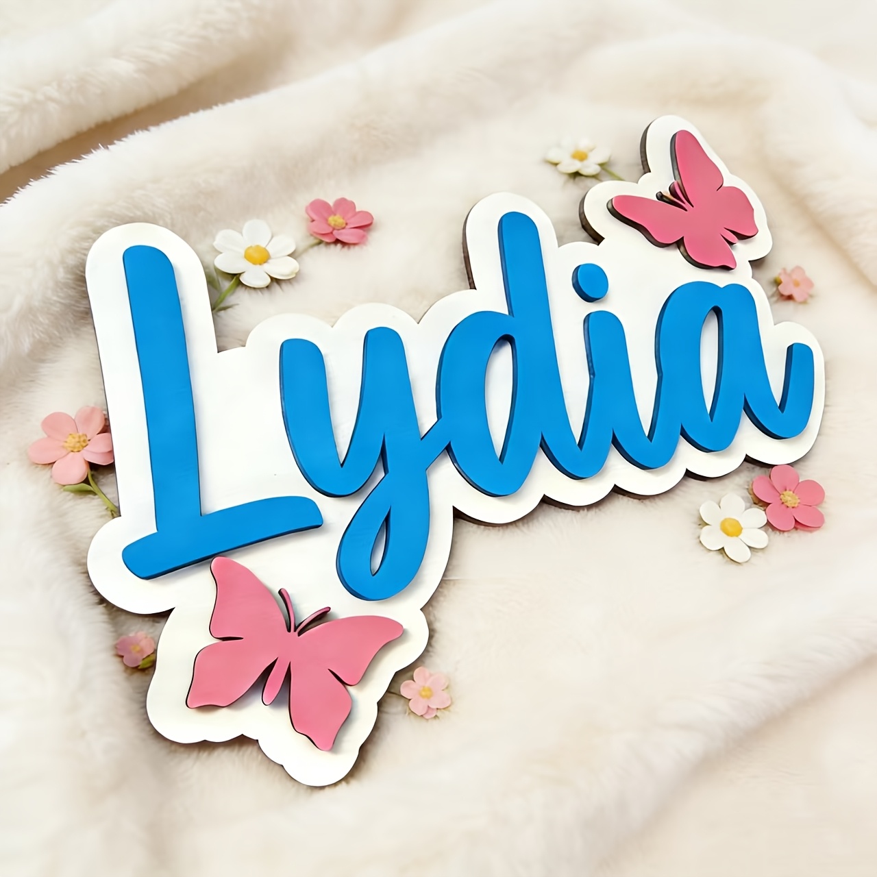Personalized Blue & Pink Butte - Baby Products Decoration 评论和价格
