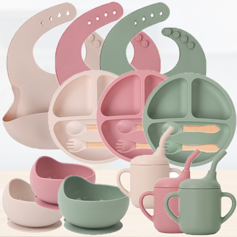 Children's silicone tableware  - Baby Products Kit 评论和价格