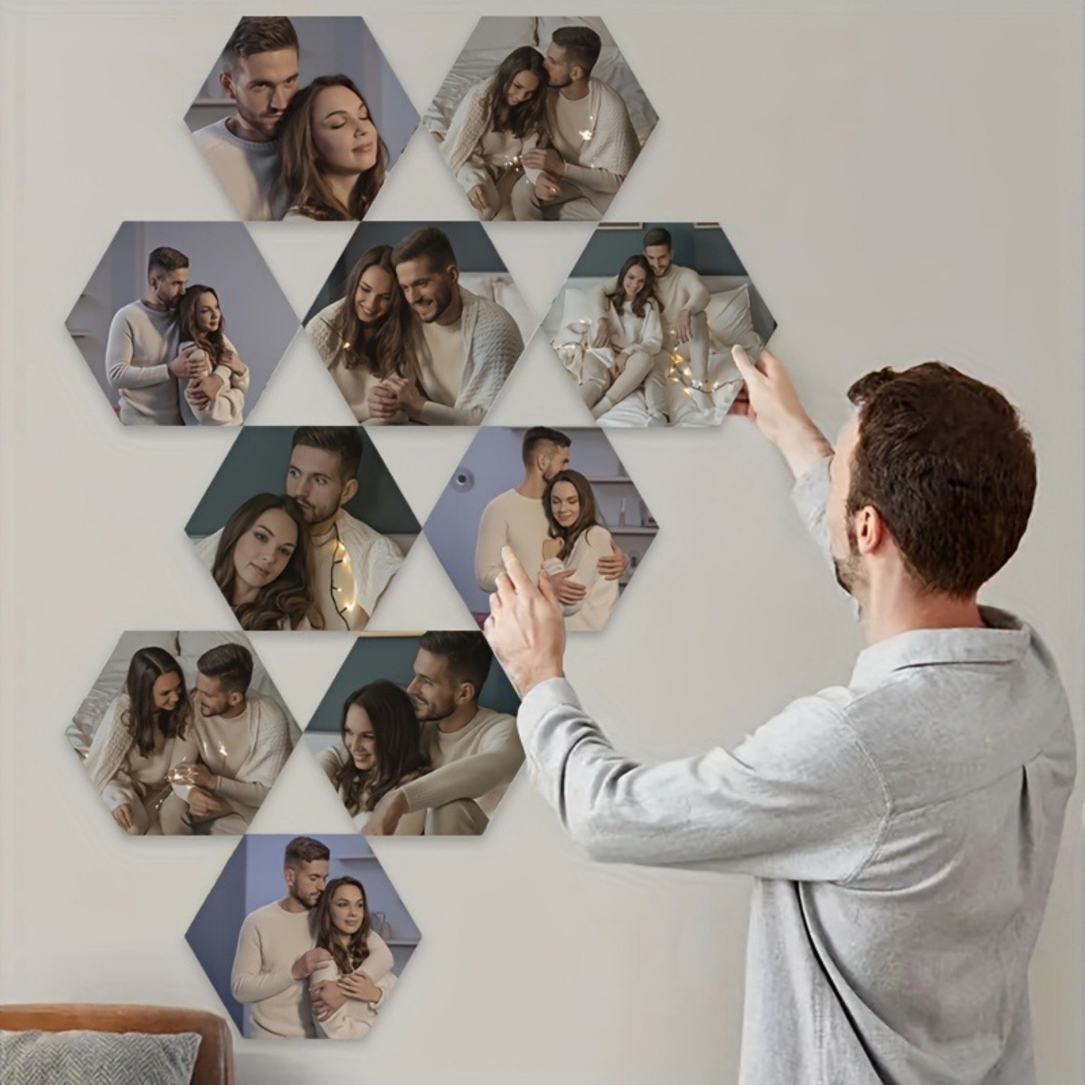 Custom Wall Decor — Modern Hex - Baby Products Decoration 评论和价格