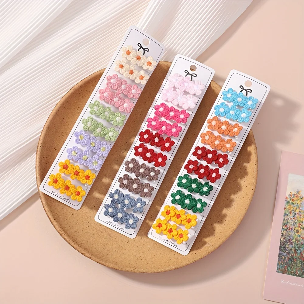 10Pcs/Set Baby Mini Flower Hai - Baby Products Gift 评论和价格