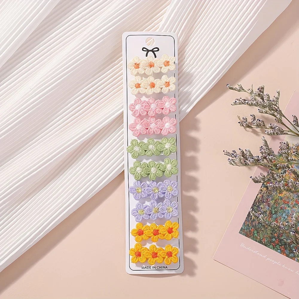 10Pcs/Set Baby Mini Flower Hai - Baby Products Gift 评论和价格