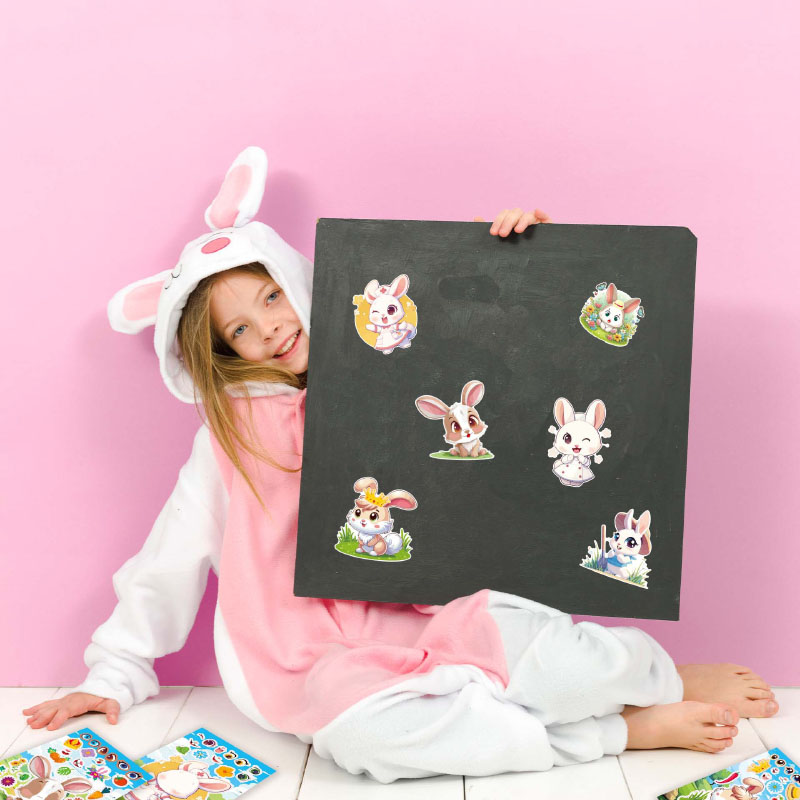 DIY Make A Bunny Face Stickers - Baby Products Gift 评论和价格